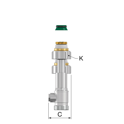Узел нижнего подключения Flamco DT2/50 прямой