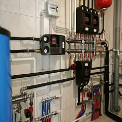 Распределительный коллектор с гидрострелкой ПроксиТерм GSK 25-3 60 кВт, 3 контура