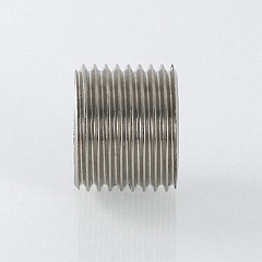 Футорка VALTEC под шестигранник 1/2х3/8 дюйма внутренняя-наружная резьба, никелированная латунь