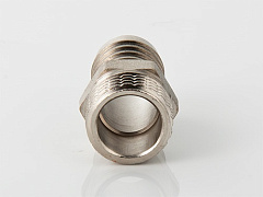 Штуцер для шланга VALTEC 1/2 х 14 мм VTr,650,N,0414 наружная резьба, никелированная латунь